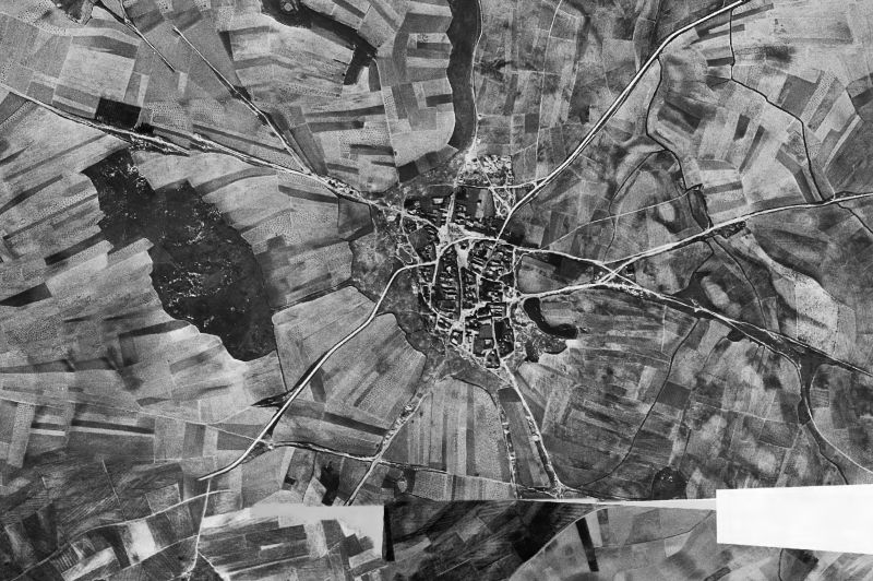 Ortofoto de 1956-1957 del núcleo de Marazuela