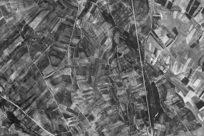Ortofoto de 1956-1957 del núcleo de Martín Miguel