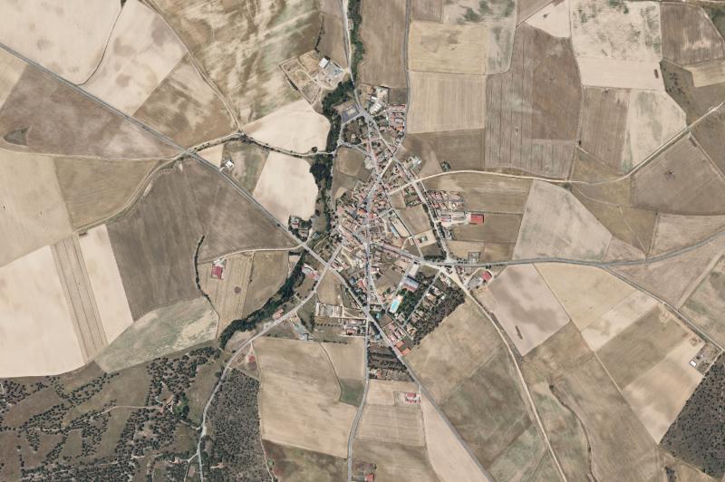 Ortofoto actual del núcleo de Marugán