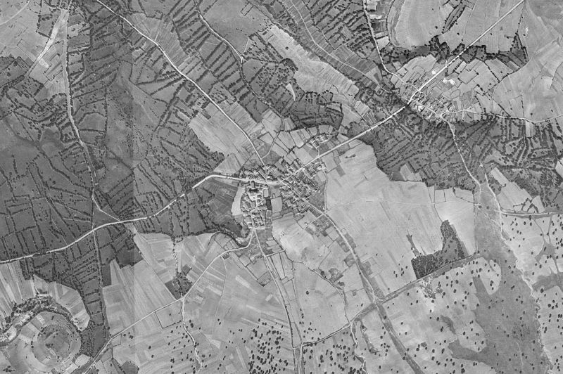 Ortofoto de 1956-1957 del núcleo de Matabuena