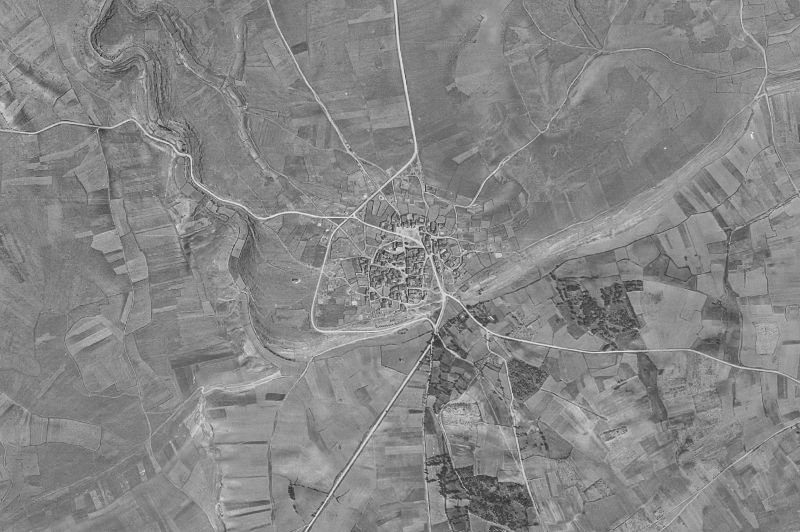 Ortofoto de 1956-1957 del núcleo de La Matilla