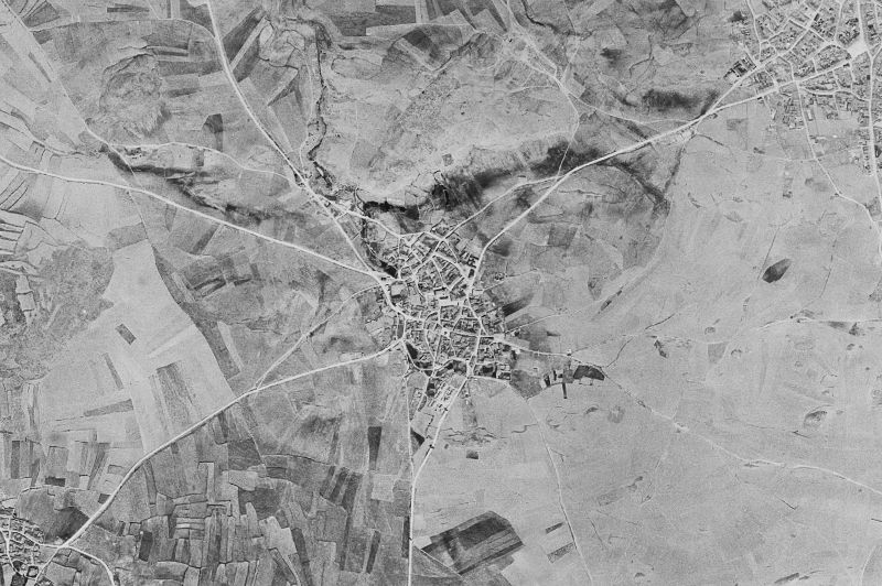 Ortofoto de 1956-1957 del núcleo de Migueláñez