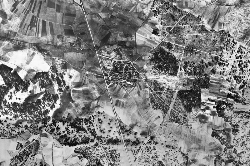 Ortofoto de 1956-1957 del núcleo de Navalilla