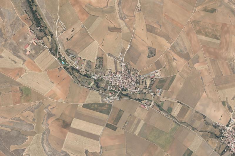 Ortofoto actual del núcleo de Navares de Enmedio