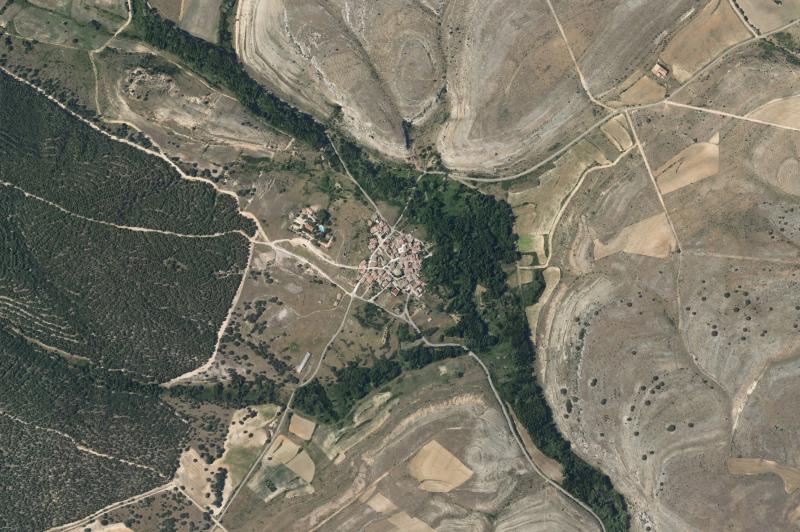 Ortofoto actual del núcleo de Navares de las Cuevas