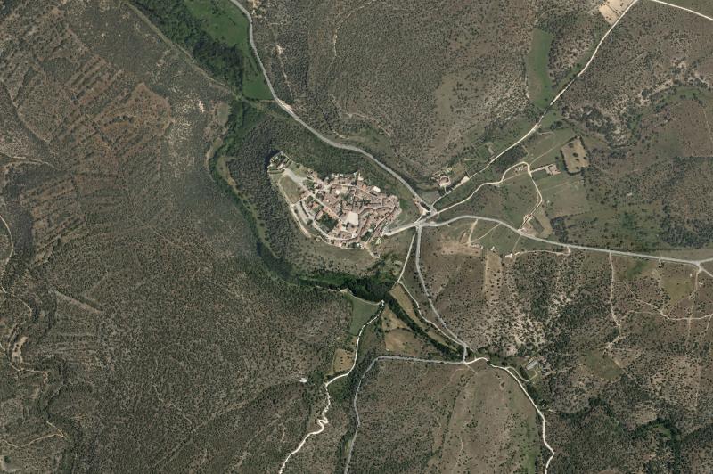 Ortofoto actual del núcleo de Pedraza
