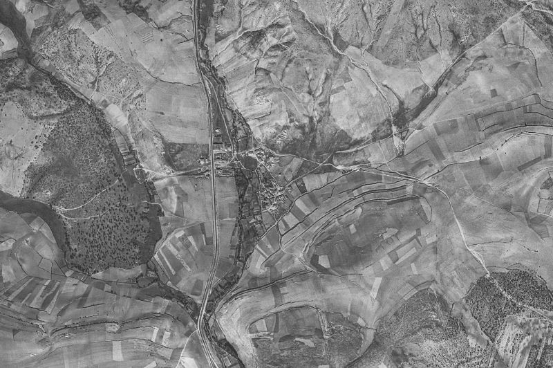 Ortofoto de 1956-1957 del núcleo de Carabias