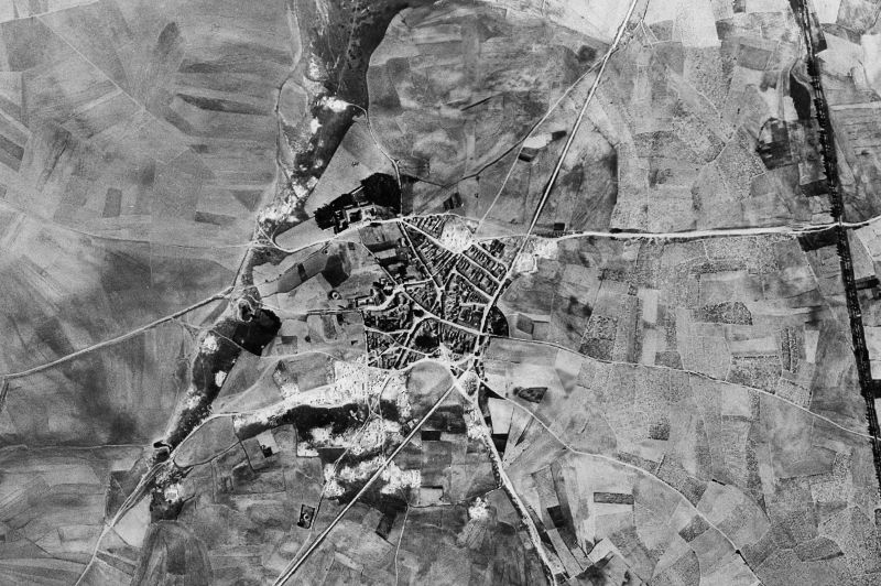 Ortofoto de 1956-1957 del núcleo de Rapariegos
