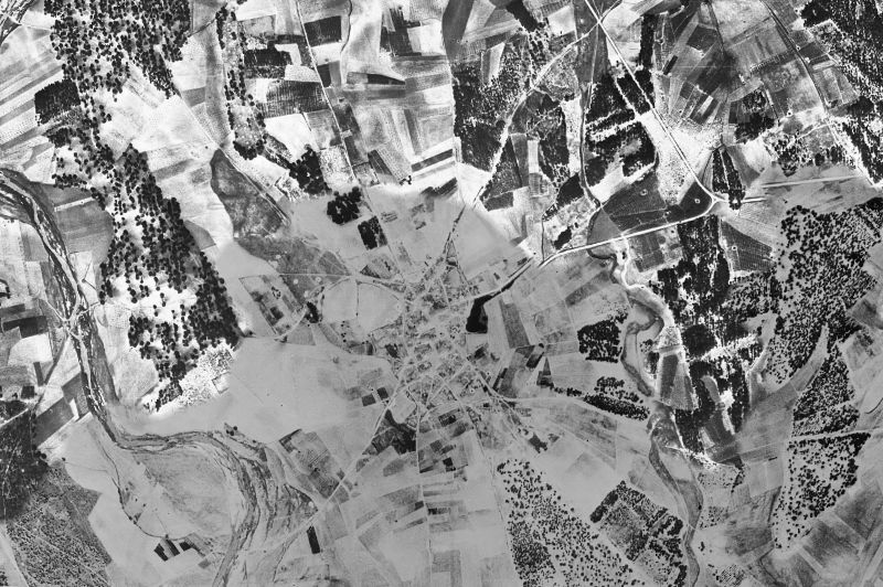 Ortofoto de 1956-1957 del núcleo de Remondo