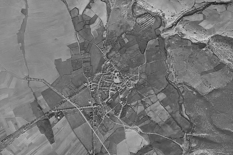 Ortofoto de 1956-1957 del núcleo de Riaza