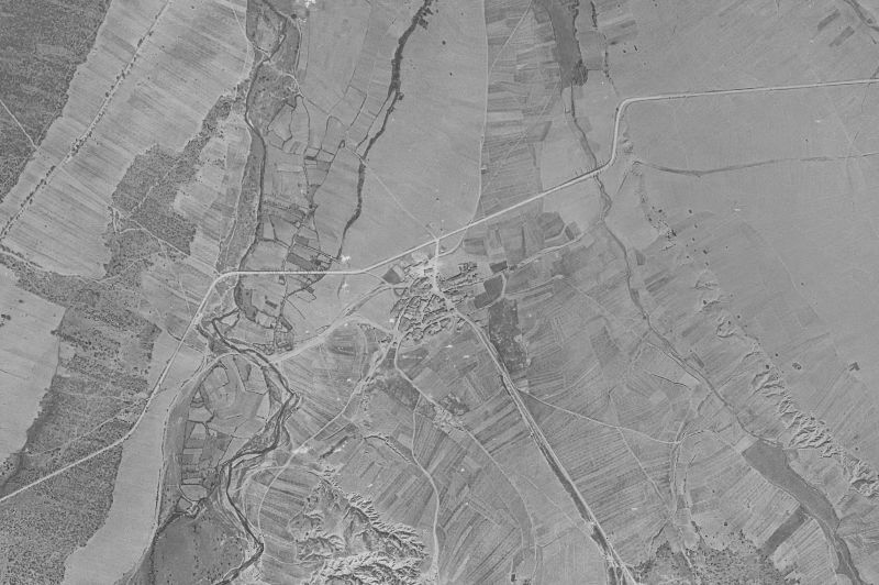 Ortofoto de 1956-1957 del núcleo de Ribota