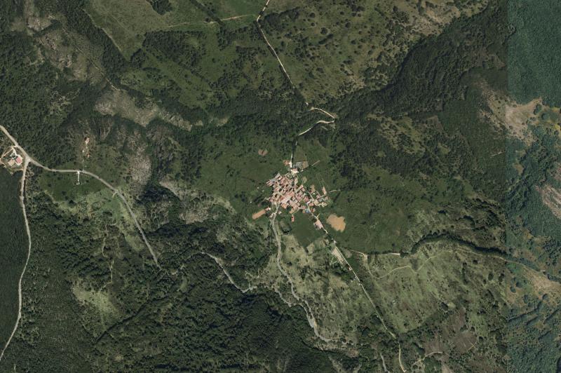 Ortofoto actual del núcleo de Riofrío de Riaza