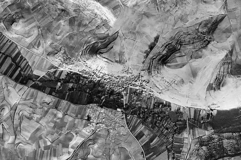 Ortofoto de 1956-1957 del núcleo de Sacramenia