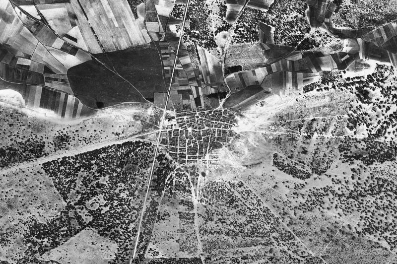 Ortofoto de 1956-1957 del núcleo de Samboal
