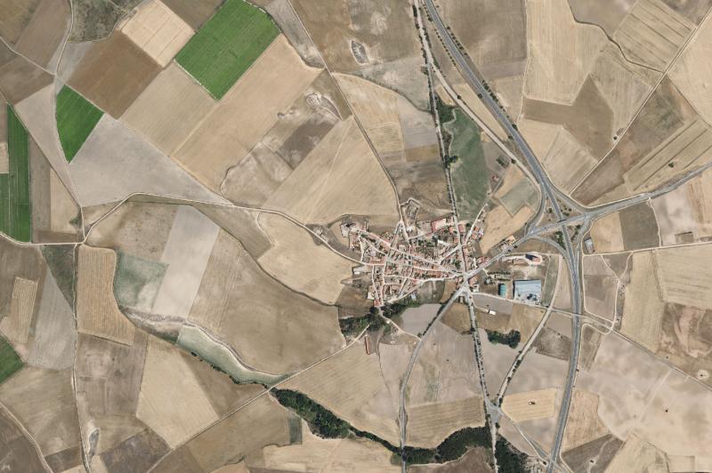 Ortofoto actual del núcleo de San Cristóbal de la Vega