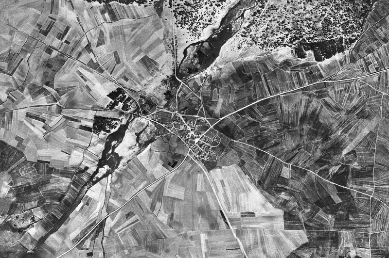 Ortofoto de 1956-1957 del núcleo de Sebúlcor