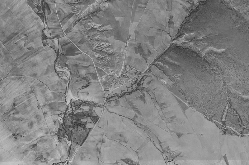 Ortofoto de 1956-1957 del núcleo de Sotillo