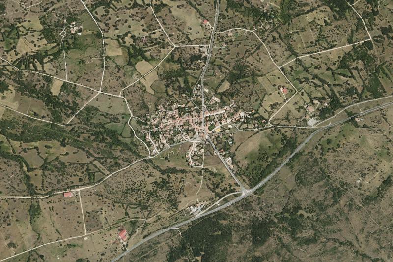 Ortofoto actual del núcleo de Sotosalbos
