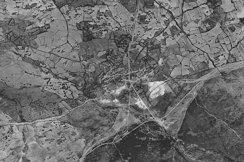 Ortofoto de 1956-1957 del núcleo de Sotosalbos