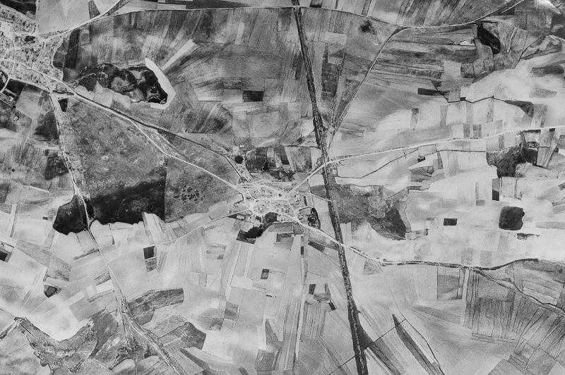 Ortofoto de 1956-1957 del núcleo de Tolocirio