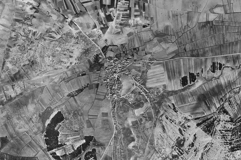 Ortofoto de 1956-1957 del núcleo de Torrecilla del Pinar