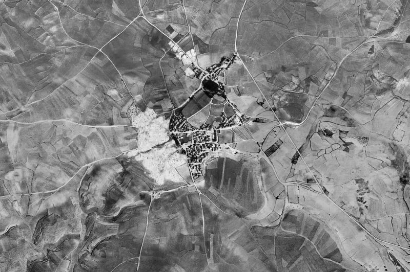 Ortofoto de 1956-1957 del núcleo de Torreiglesias