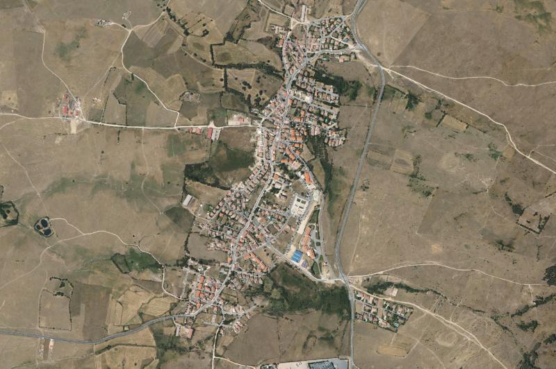 Ortofoto actual del núcleo de Trescasas