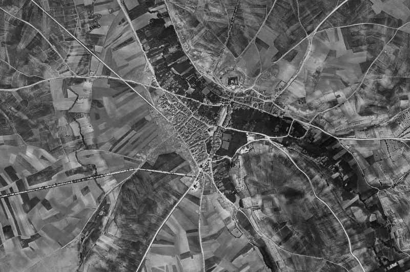 Ortofoto de 1956-1957 del núcleo de Turégano
