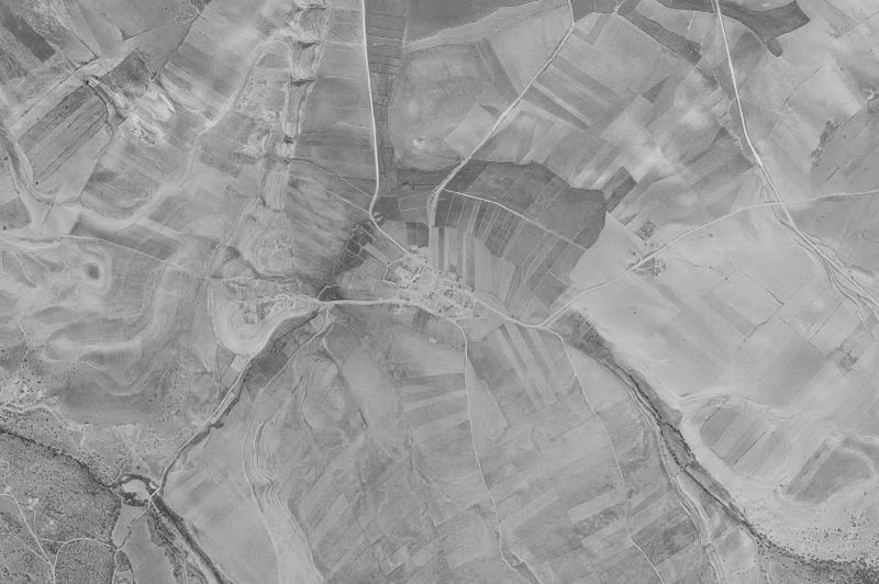 Ortofoto de 1956-1957 del núcleo de Valdeprados