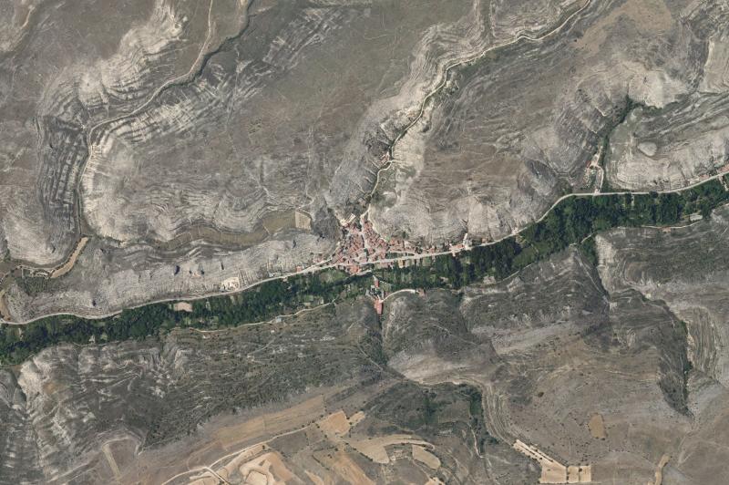 Ortofoto actual del núcleo de Valle de Tabladillo