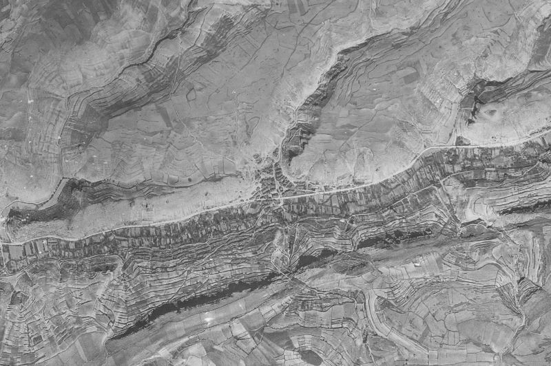 Ortofoto de 1956-1957 del núcleo de Valle de Tabladillo
