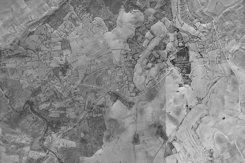 Ortofoto de 1956-1957 del núcleo de Ventosilla y Tejadilla