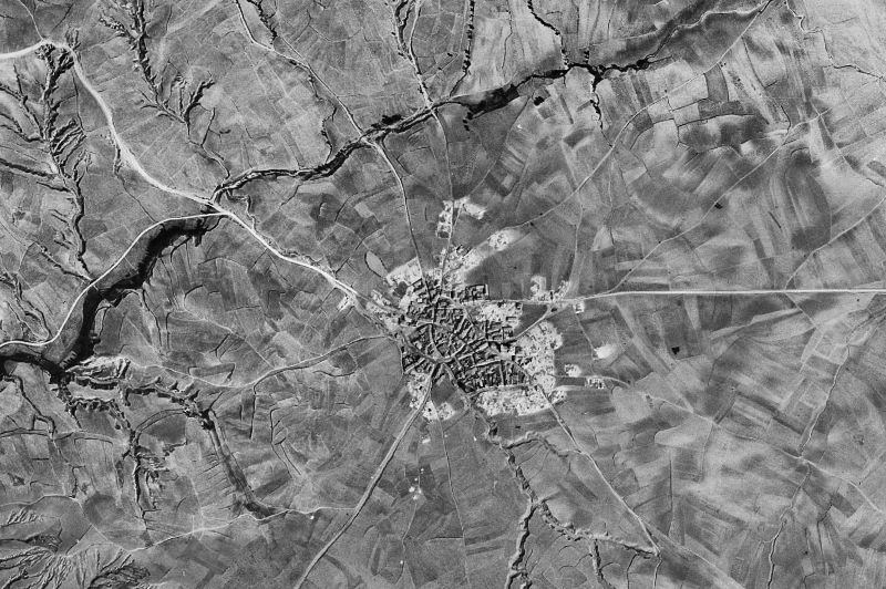 Ortofoto de 1956-1957 del núcleo de Yanguas de Eresma