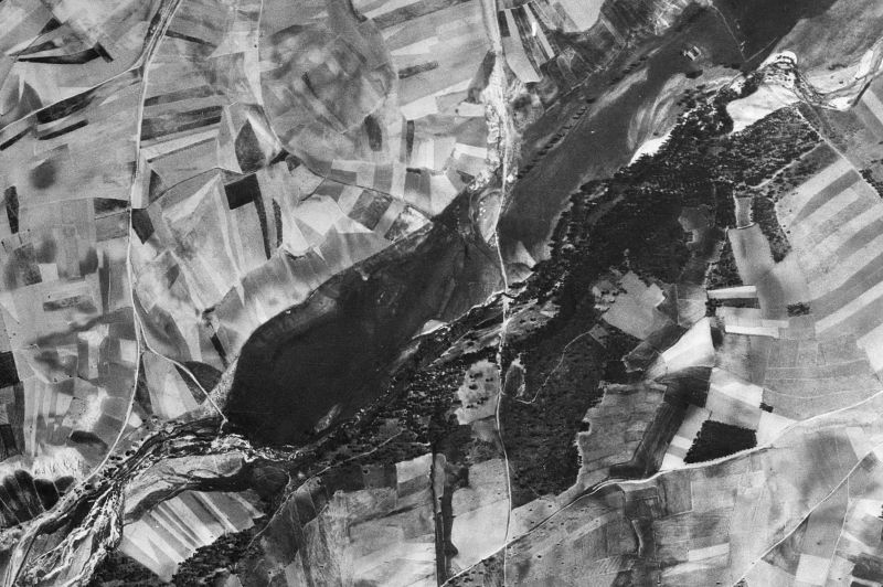 Ortofoto de 1956-1957 del núcleo de Marazoleja