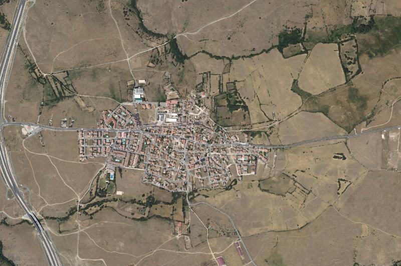 Ortofoto actual del núcleo de San Cristóbal de Segovia