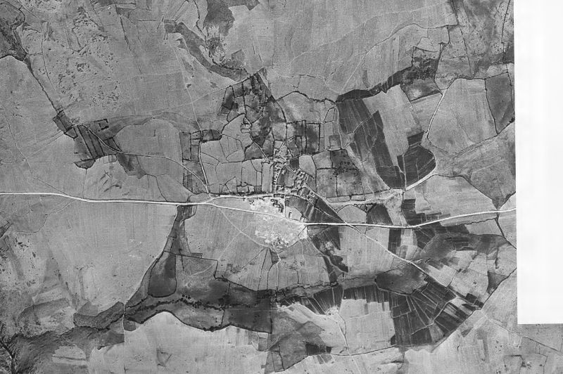 Ortofoto de 1956-1957 del núcleo de San Cristóbal de Segovia