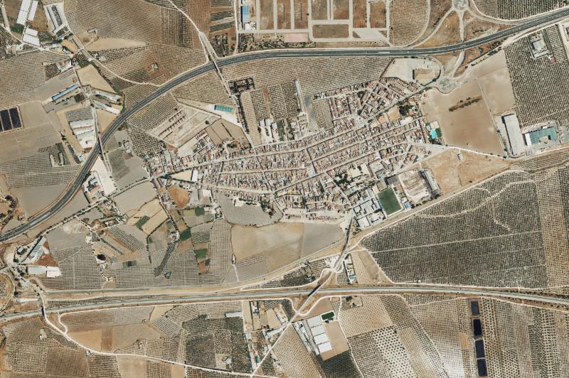 Ortofoto actual del núcleo de Aguadulce