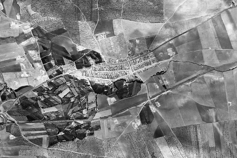 Ortofoto de 1956-1957 del núcleo de Aguadulce
