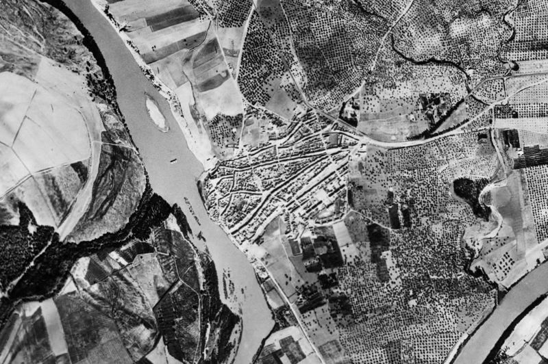 Ortofoto de 1956-1957 del núcleo de Alcolea del Río