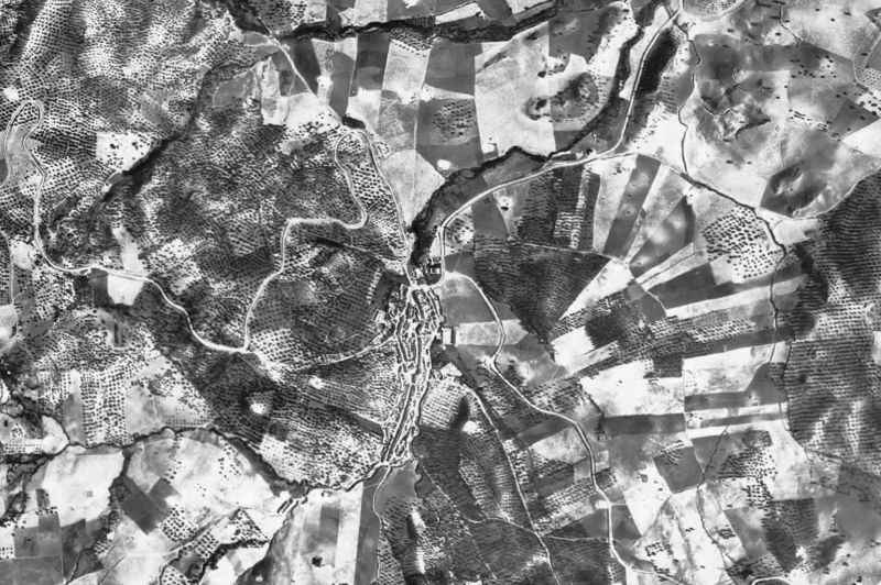Ortofoto de 1956-1957 del núcleo de Algámitas