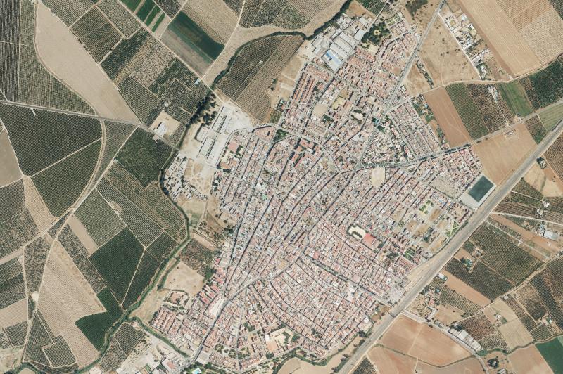 Ortofoto actual del núcleo de Brenes