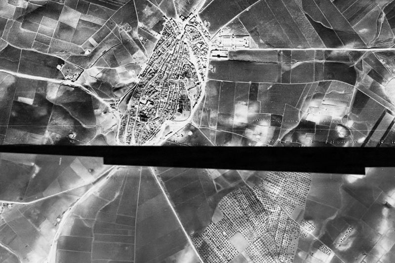Ortofoto de 1956-1957 del núcleo de Las Cabezas de San Juan