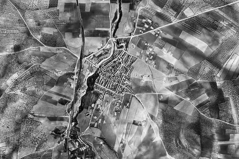 Ortofoto de 1956-1957 del núcleo de Casariche