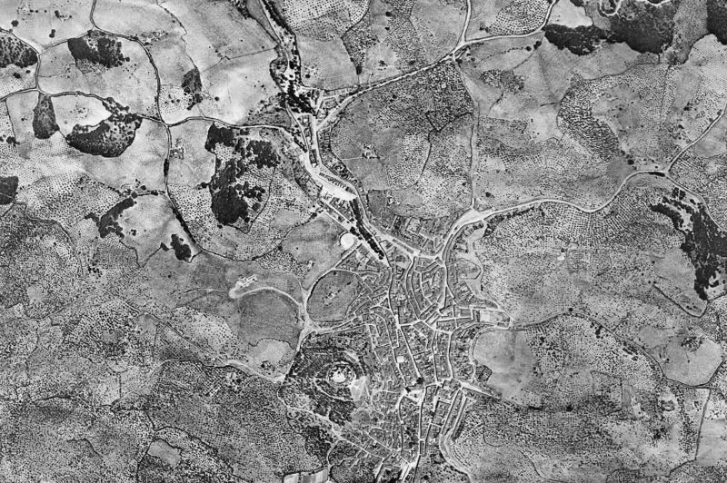 Ortofoto de 1956-1957 del núcleo de Constantina