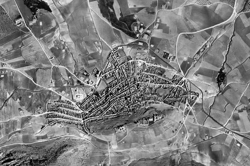 Ortofoto de 1956-1957 del núcleo de Estepa