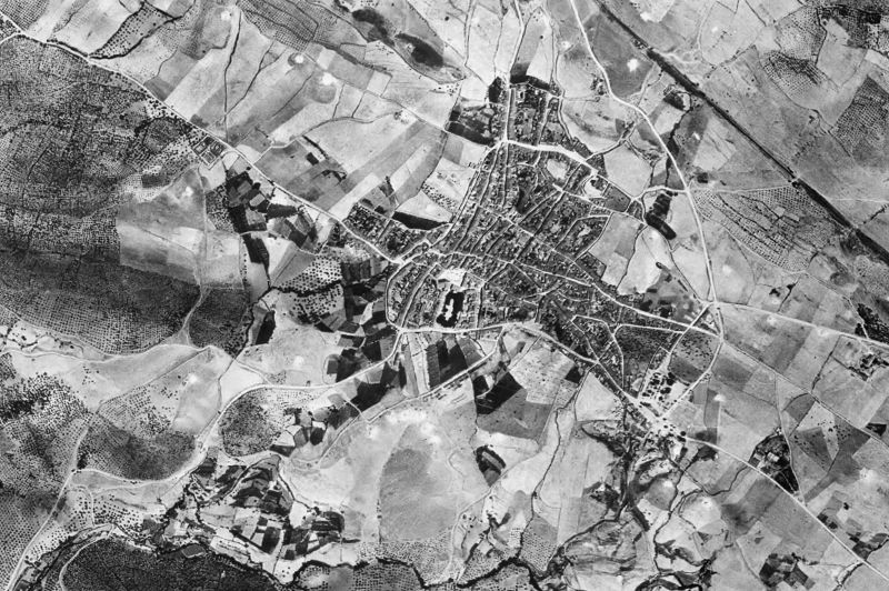 Ortofoto de 1956-1957 del núcleo de Guadalcanal