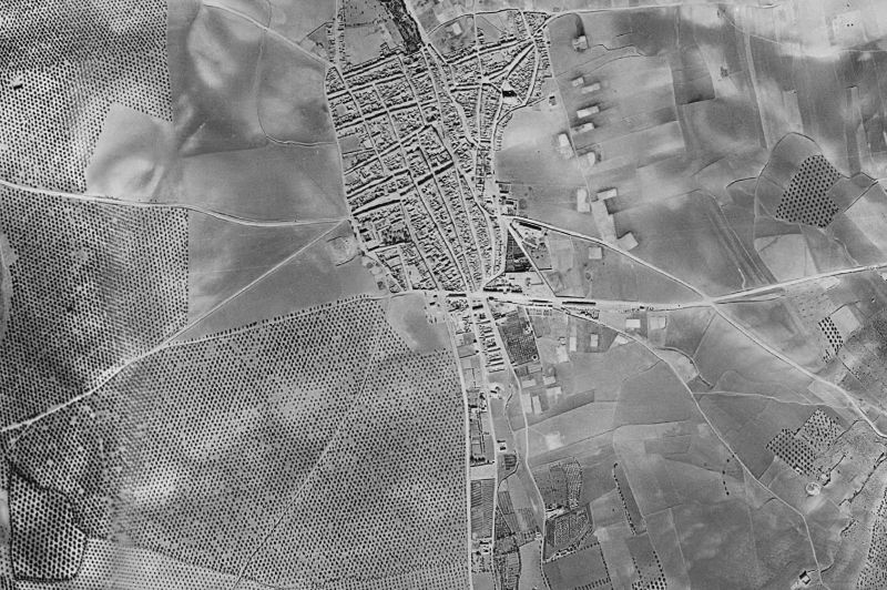 Ortofoto de 1956-1957 del núcleo de Herrera