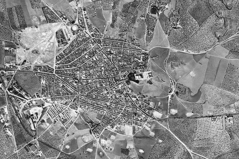Ortofoto de 1956-1957 del núcleo de Osuna