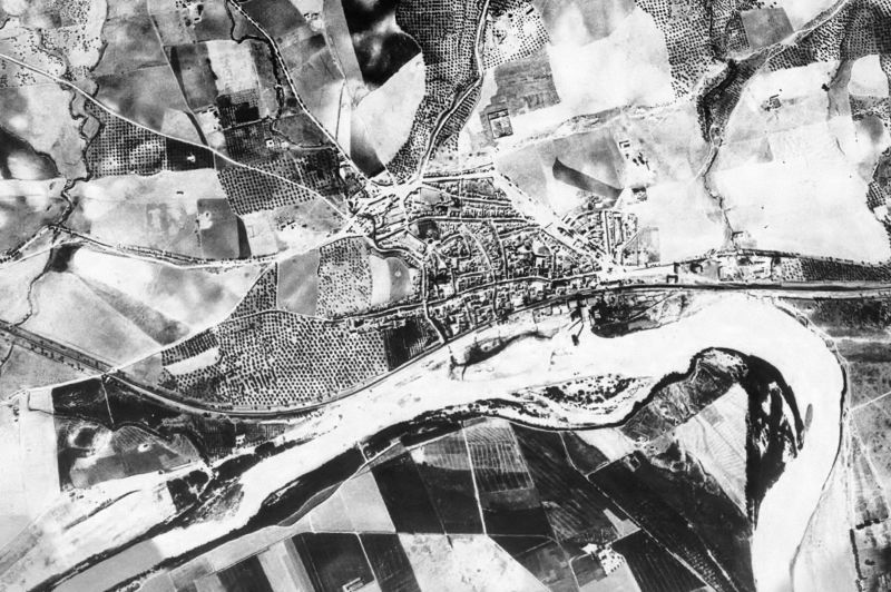 Ortofoto de 1956-1957 del núcleo de Peñaflor