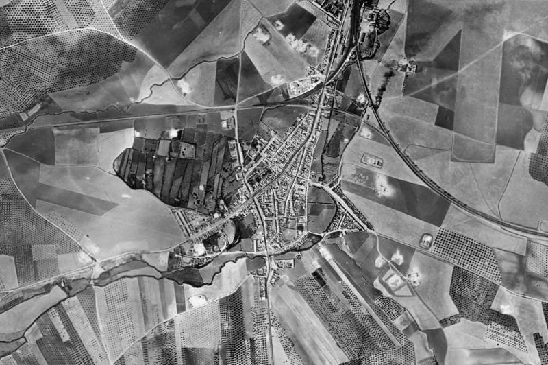 Ortofoto de 1956-1957 del núcleo de La Roda de Andalucía